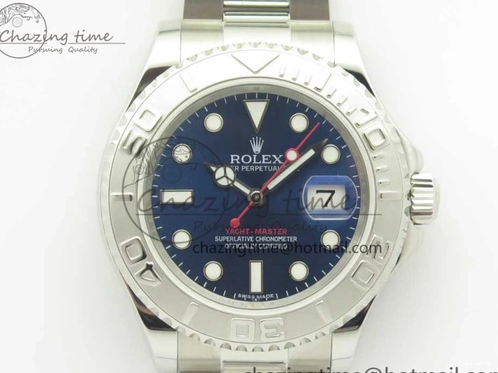 ARF on 1:1 Bracelet Best SH3135 116622 Edition Blue Dial SS Yacht-Master 0115